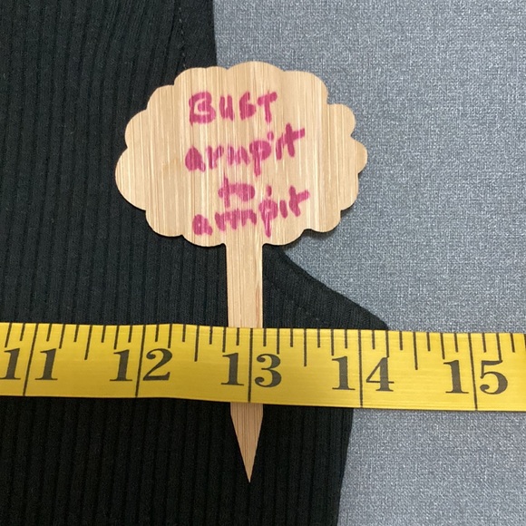 Wild fable Large black sleeveless dress. Collar with zipper 94% cotton 6%spandex - Picture 5 of 9